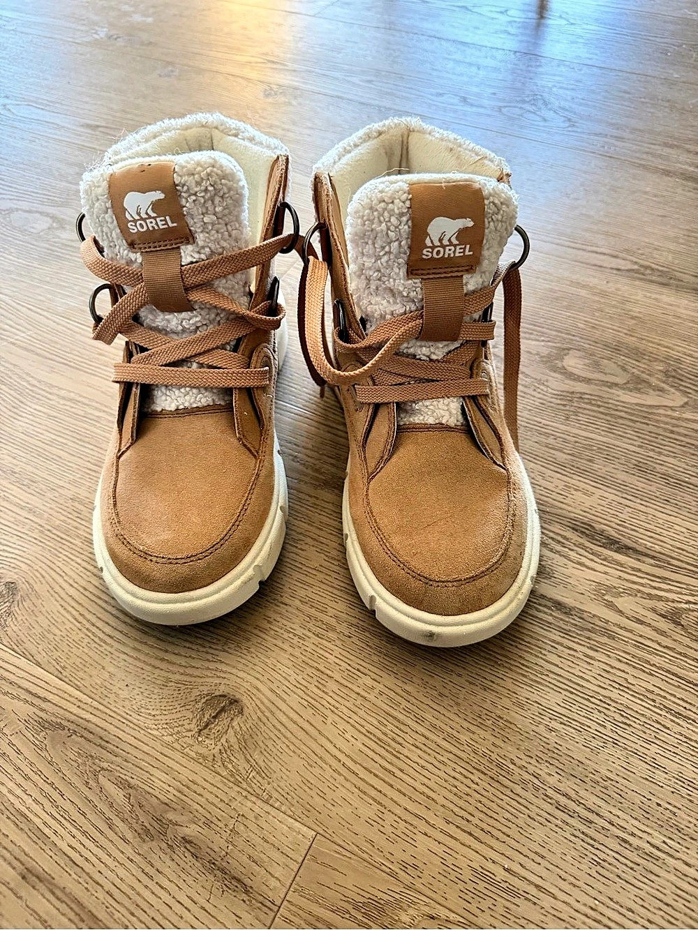 Sorel Brown Fleece-Lined Boots